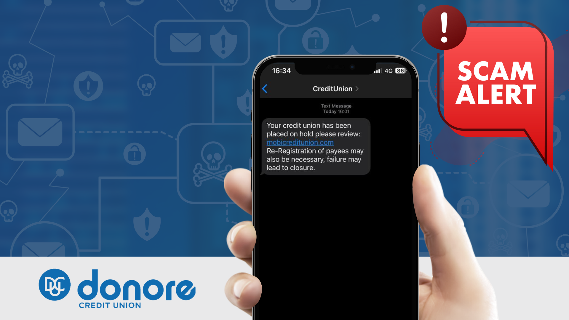 Donore Credit Union reminds members and the public at large to be wary of fraud